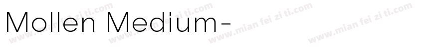 Mollen Medium字体转换